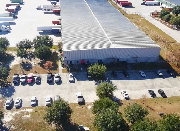 Aerial photo of new CLG Savannah expanded warehouse at 135 Distribution Drive in Savannah, GA