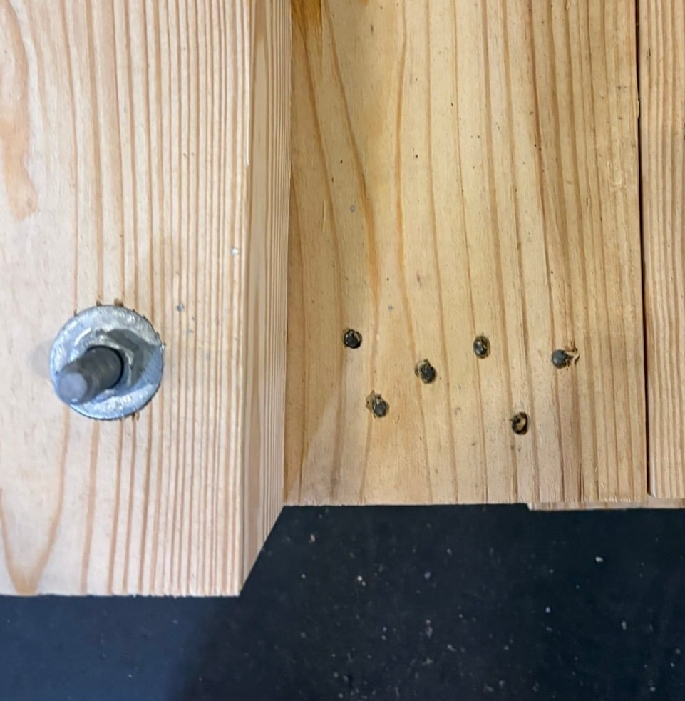 CLG uses screw-shank nails across all crate manufacturing, providing significantly greater holding strength than smooth fasteners