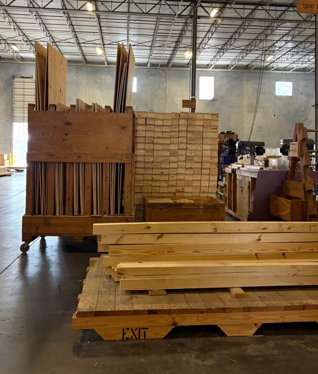 CLG’s internal specifications require a minimum 2×4 framing and no less than 3/8-inch plywood paneling.