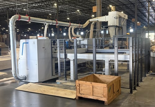 Photograph of industrial panel saw at CLG Savannah