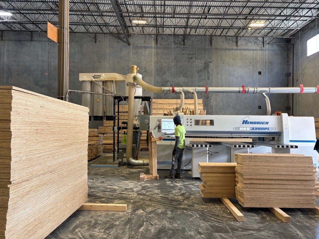 CLG Crate Shop Includes a Hendrick Computerized Panel Saw