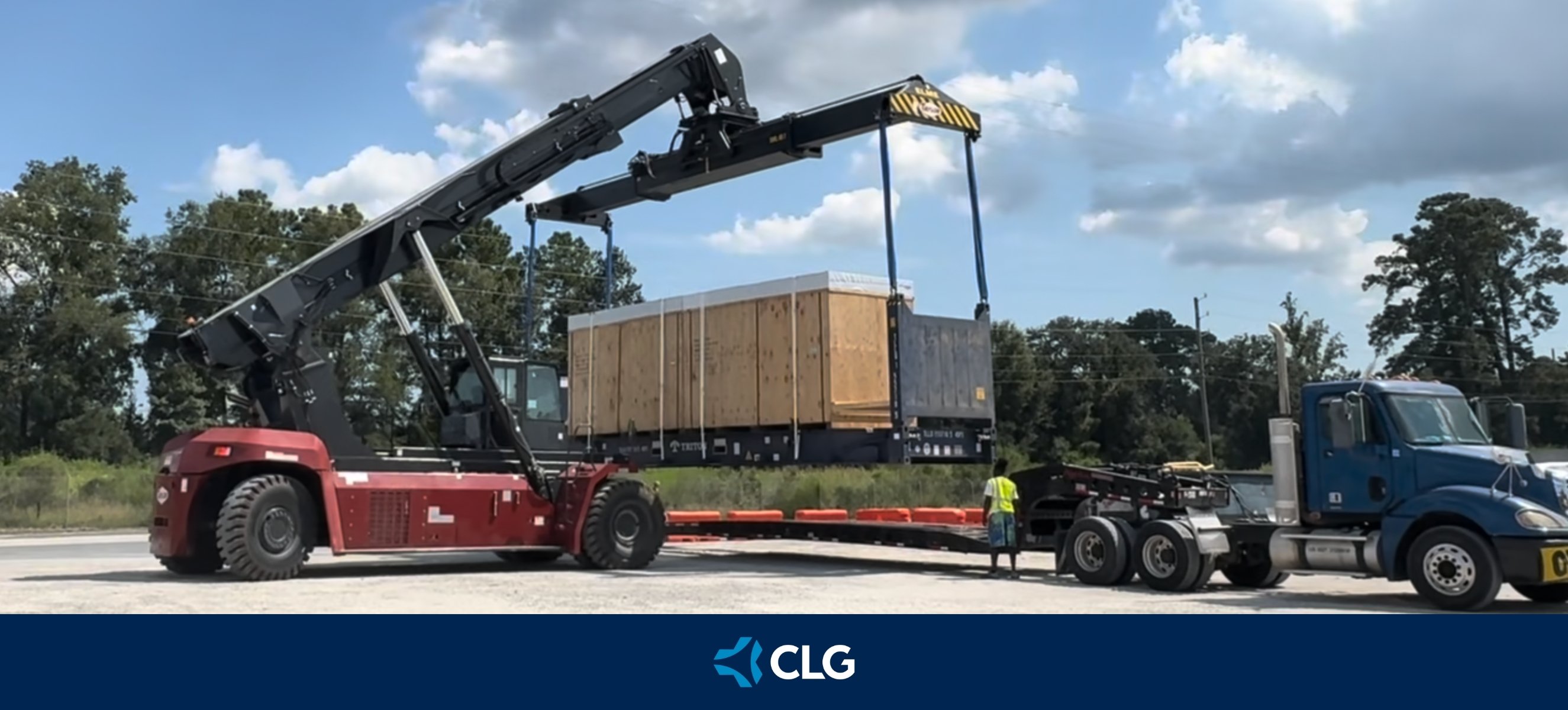 CLG's New Taylor Reach Stacker Adds Efficiency to Project Cargo
